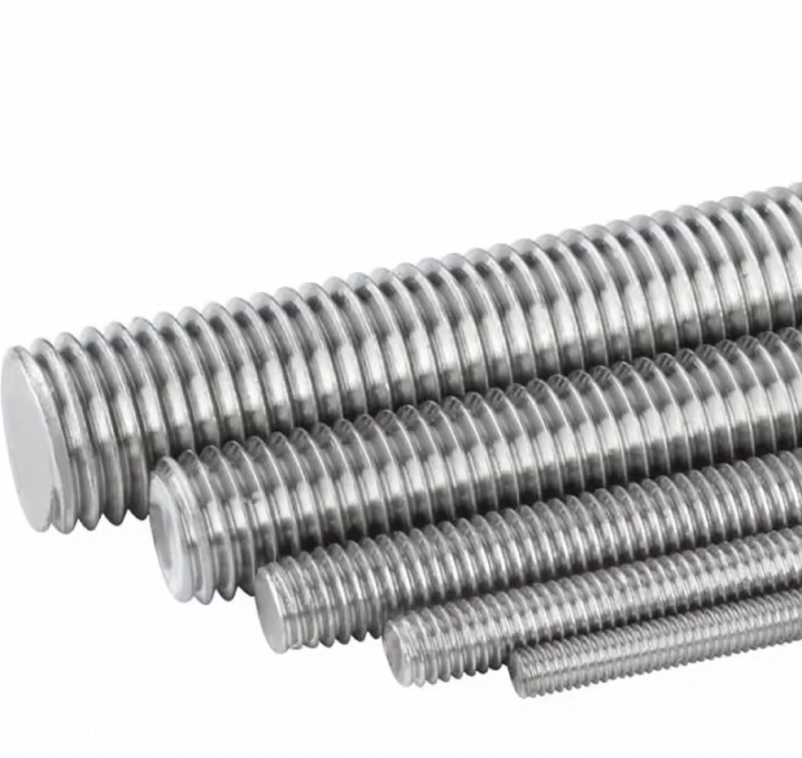 SS thread rod close-up - These rods provide excellent corrosion resistance, high strength, | Al Rahimah